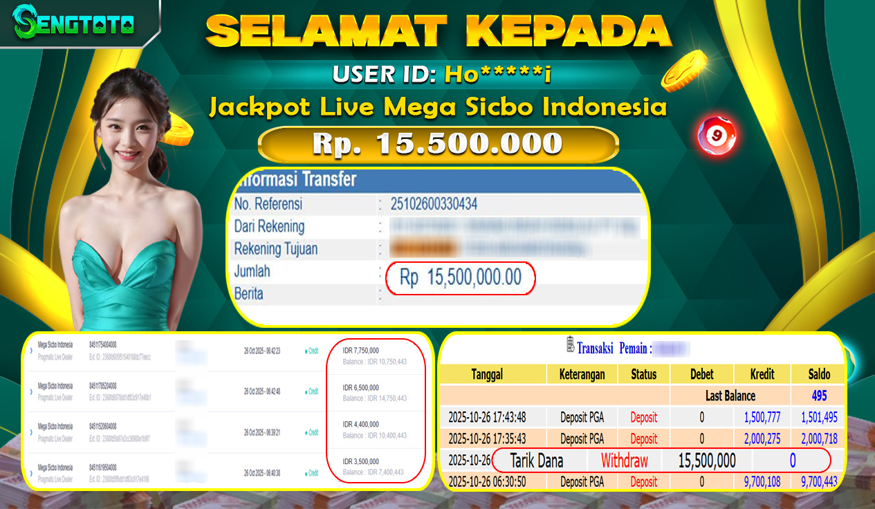 BUKTI PEMBAYARAN SLOT LIVE MEGA SICBO INDONESIA