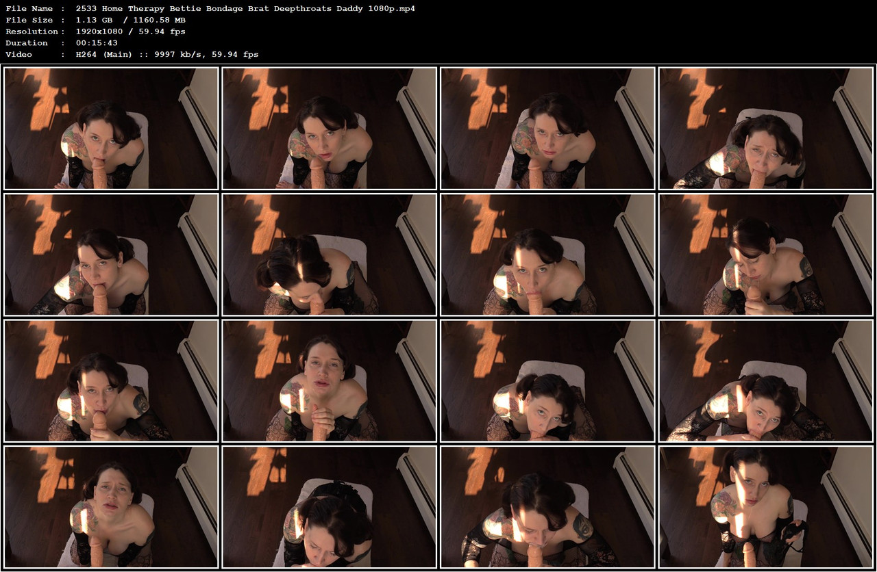 2533 Home Therapy Bettie Bondage Brat Deepthroats Daddy 1080p mp4