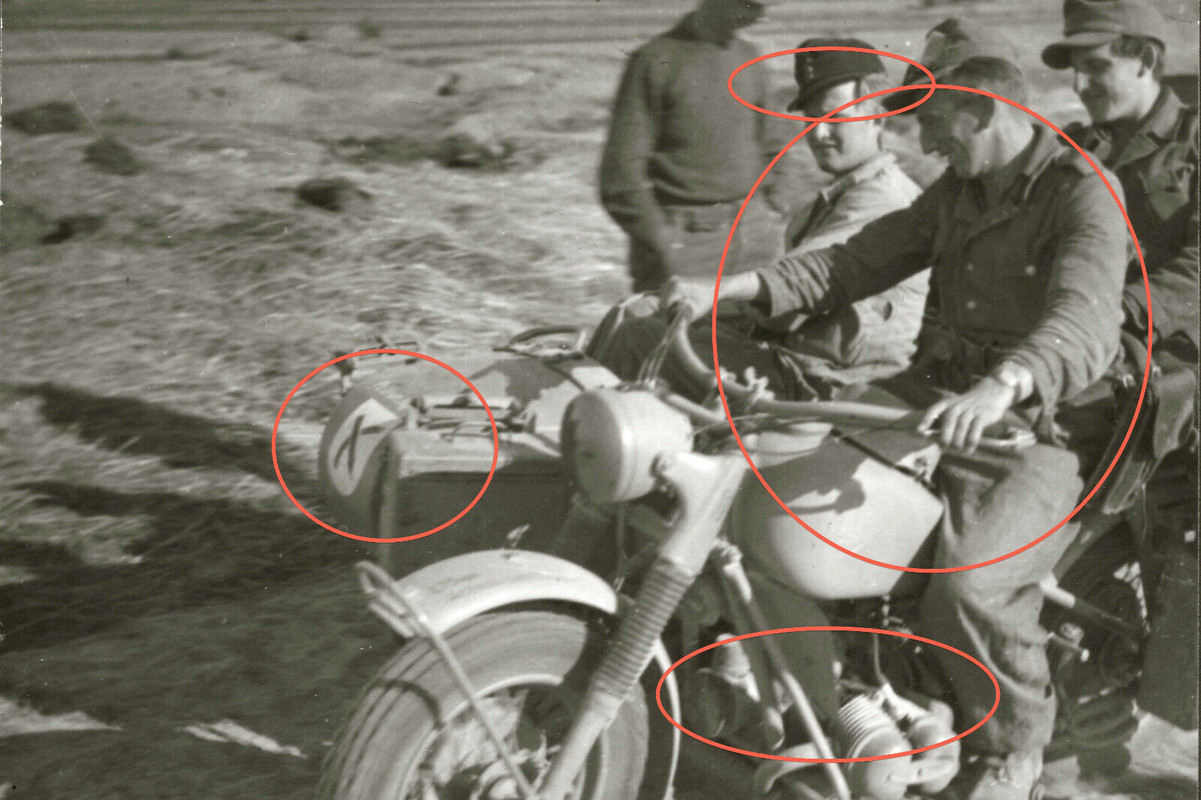 Orig. 3 Fotos 6.Panzer-Division Sommer 1944 Ukraine ZÜNDAPP KS 750 (1)-