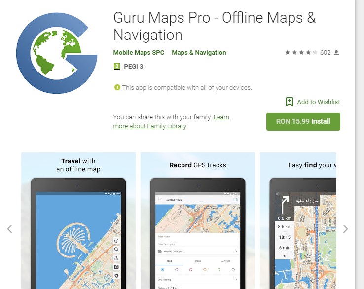 Guru Maps Pro - Offline Maps & Navigation (full android App)