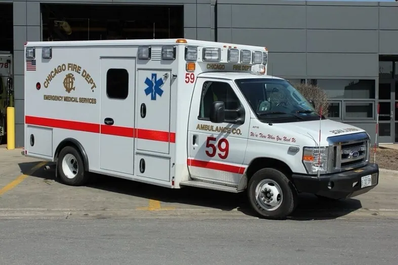 An ambulance
