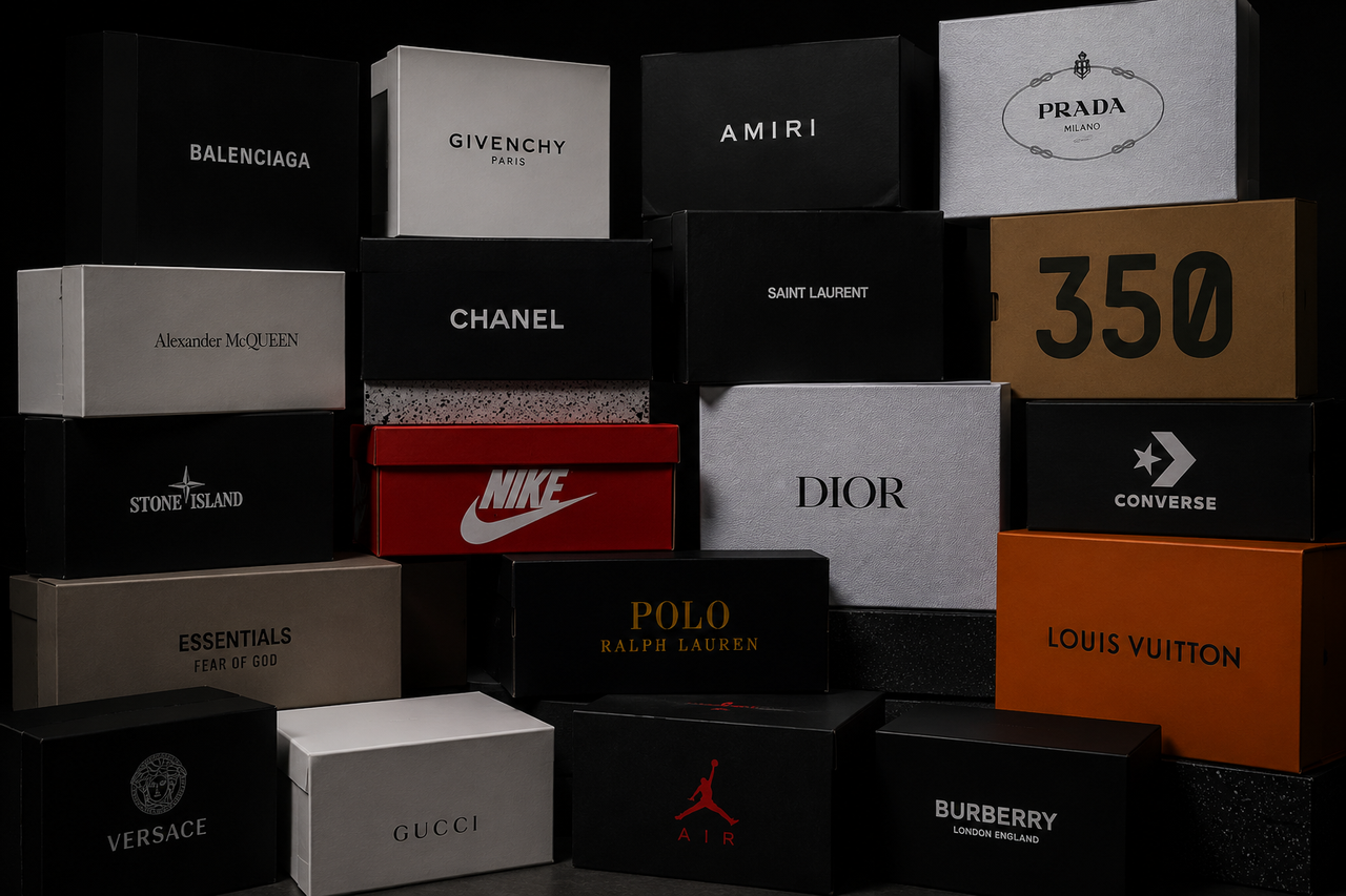 Designer clothing boxes