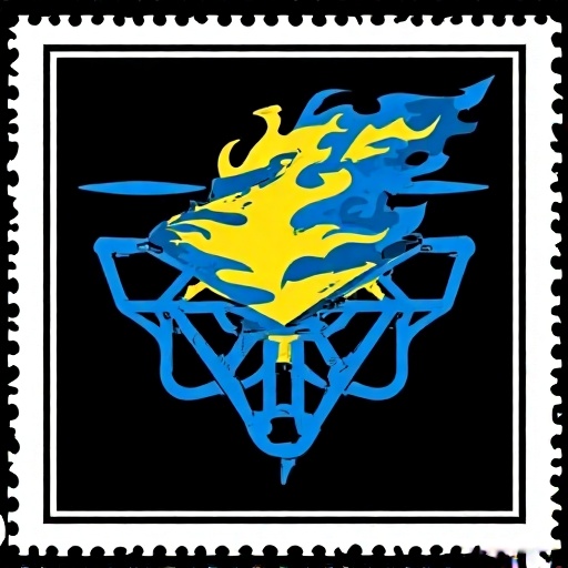 Postal-stamp-style-art-of-a-fl-49