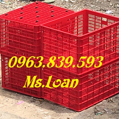 Bán sóng nhựa 26 bánh xe kt 1186 x 886 x 668 mm / Lh 0963.839.593 Ms.Loan Song-nhua-hs015-mau-do-1