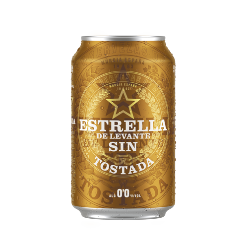 Estrella de Levante 0,0 Tostada Cerveza Lata 33 cl