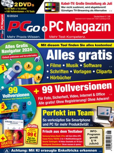 Cover: Pcgo+Pc Magazin Juni No 06 2024
