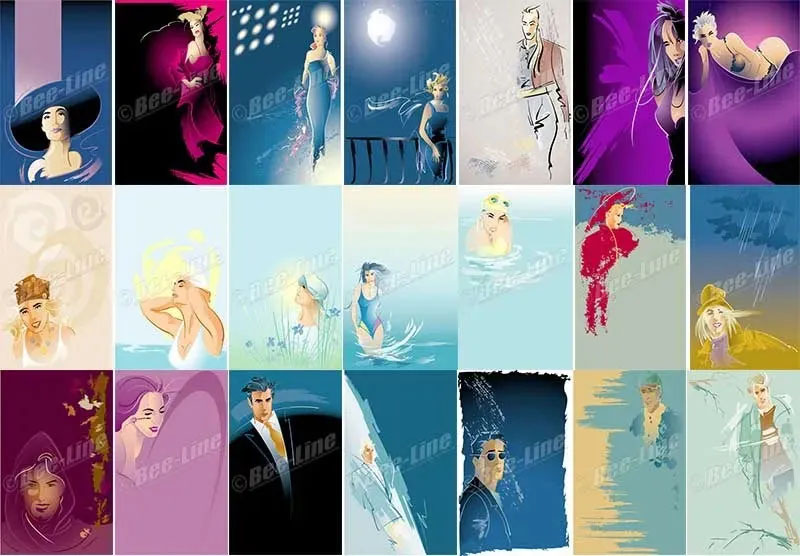 vectores moda, fashion vectors