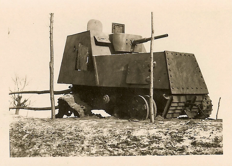 PANZER ODDITY German View of KO d Tracked Panzer Tank Ostfront (1)