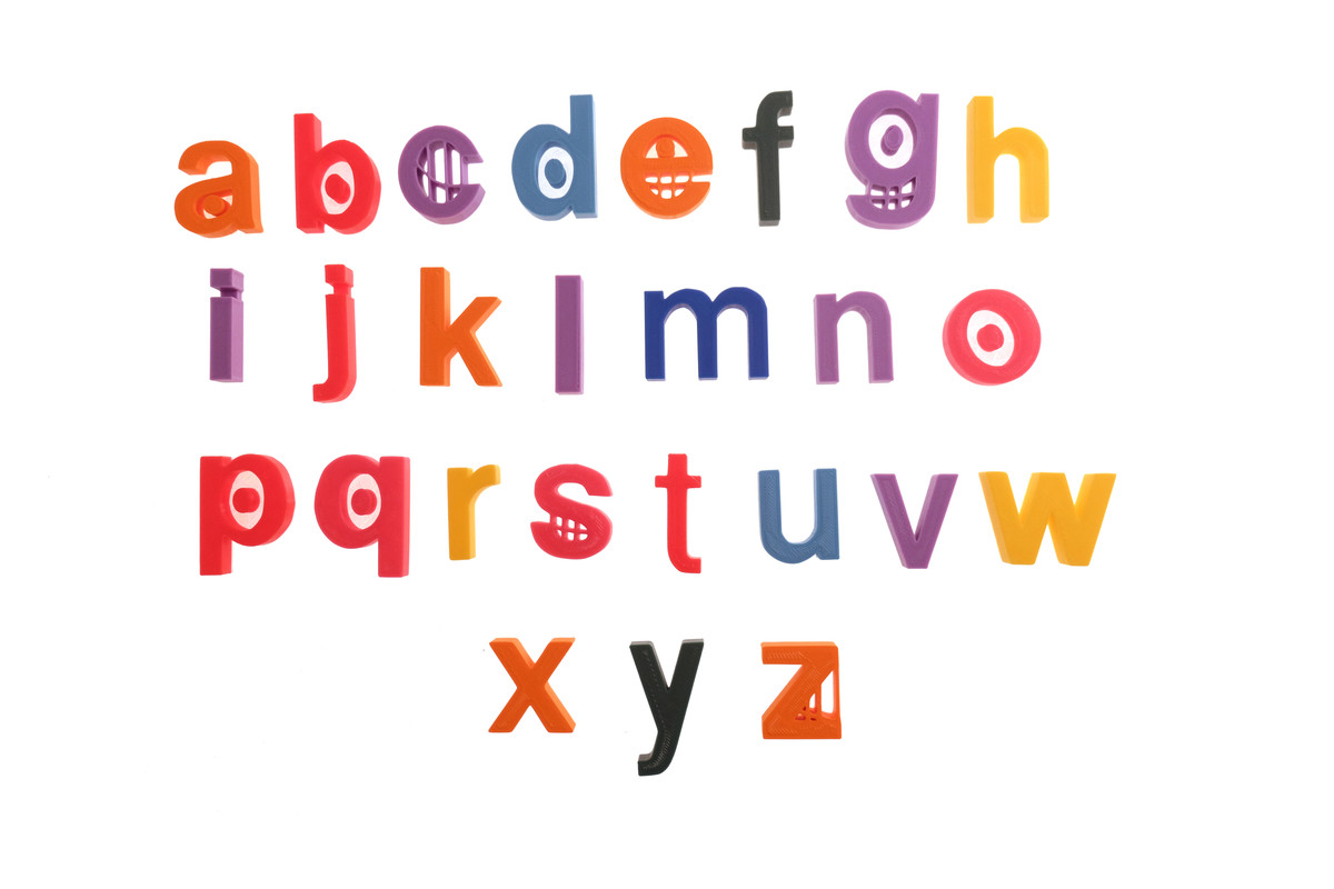 TVOKIDS Uppercase Alphabet 3D Printed Letters Custom Name Preschool  Learning Toy