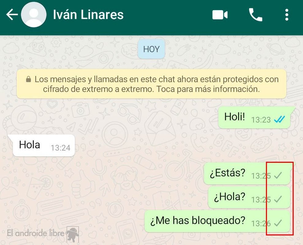 Cómo saber si me bloquearon en WhatsApp