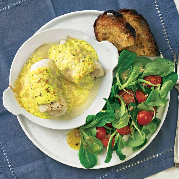 Fischfilet mit Kräuter-Hollandaise Fischfilet mit Kräuter-Hollandaise