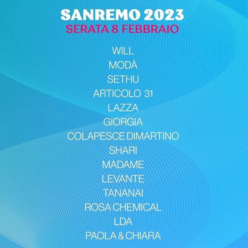 Sanremo 2023, la scaletta e gli ospiti della seconda serata