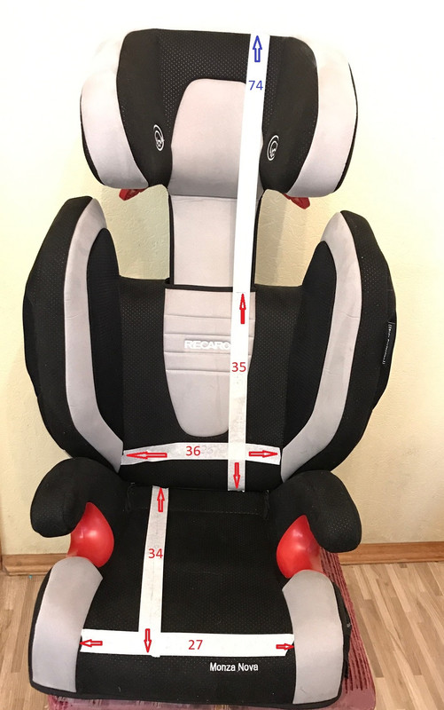 recaro monza nova  с размерами