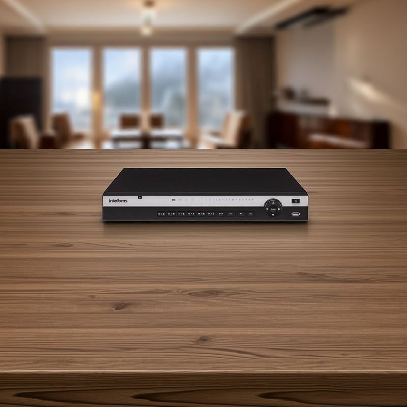 NVR gravador de vídeo com logo 4K Ultra HD