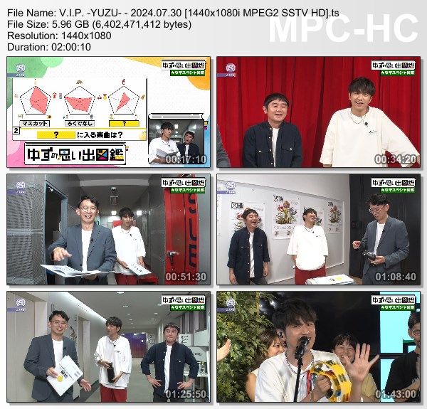 [TV-Variety] ゆず – V.I.P. -YUZU- (SSTV 2024.07.30)