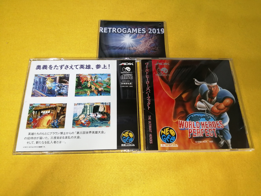 World Heroes Perfect Neo Geo Snk For Neogeo Cd Snk Spine Card Ebay