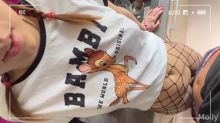 Mollysmally -Me and My Sis in naughty corner Piss inside ass and my