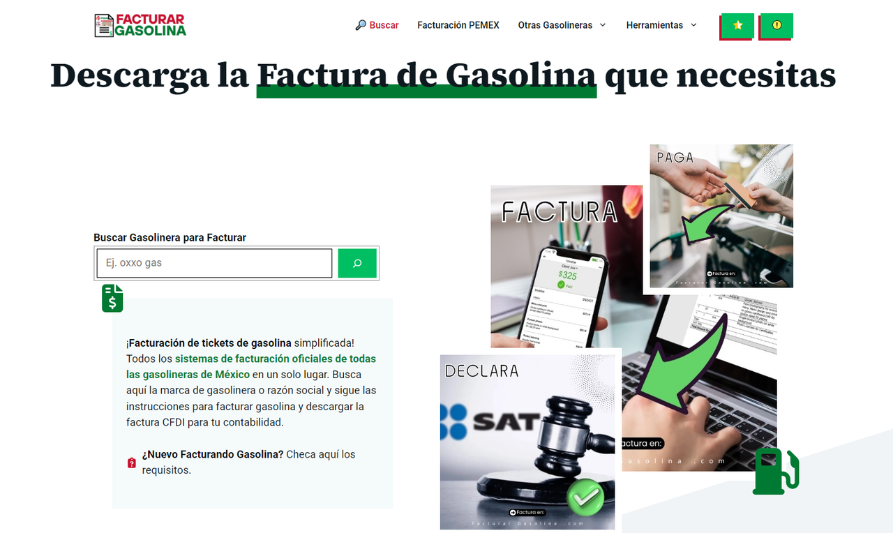 facturar gasolina .com