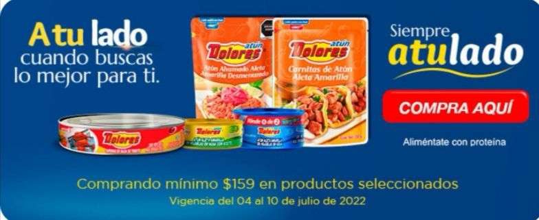Chedraui: Envío gratis de tu súper comprando $159 en productos Dolores seleccionados 
