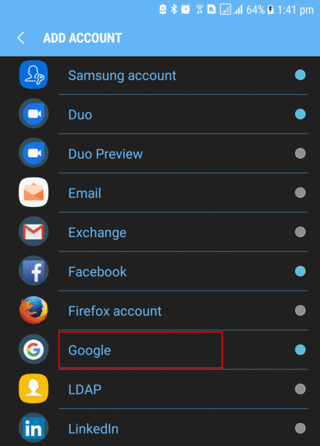 Change Your Gmail Account In Android Step 2