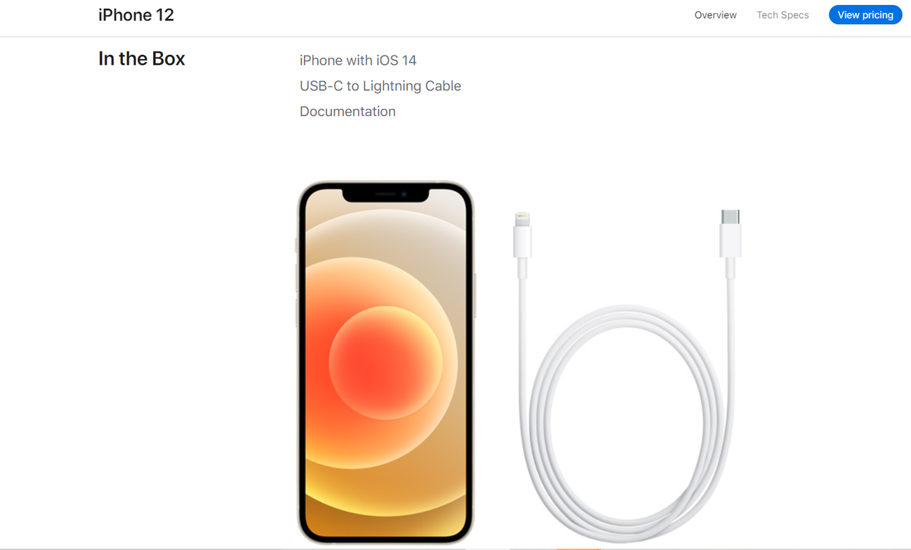 Isi box saat membeli iPhone 12 mini.