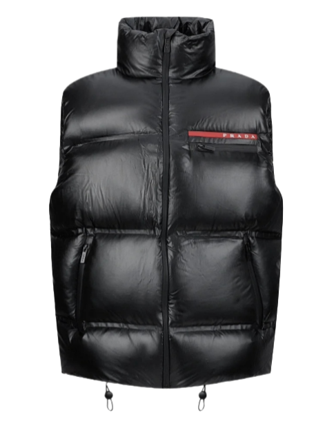 Prada Re-Nylon  Linea Rossa Down Puffer Vest
