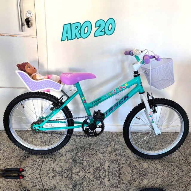 Bicicleta Aro 20 Cindy Azul e Roxo Track Bikes