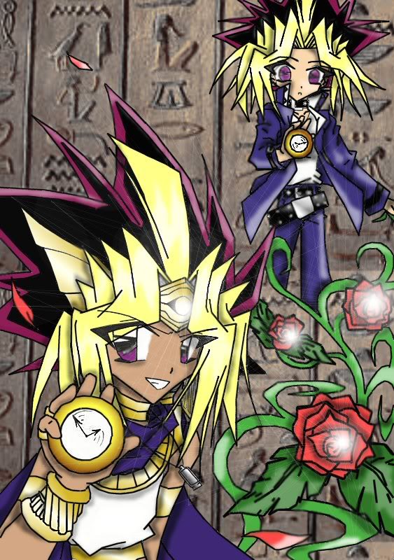 Hình vẽ Atemu (Yami Yugi) bộ YugiOh (vua trò chơi) - Page 3 1_Atemp_222