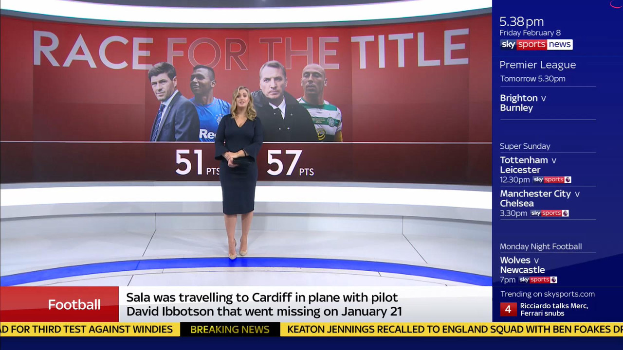 08 February - 17.00.00 - Sky Sports News At 5. A comprehensive r