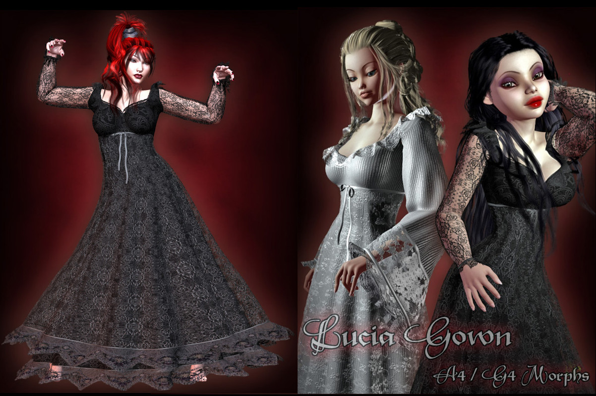 Lucia Gown for V4 and Morprh Expansion A4 G4