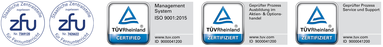 ZFU & TÜV Zertifizierungen