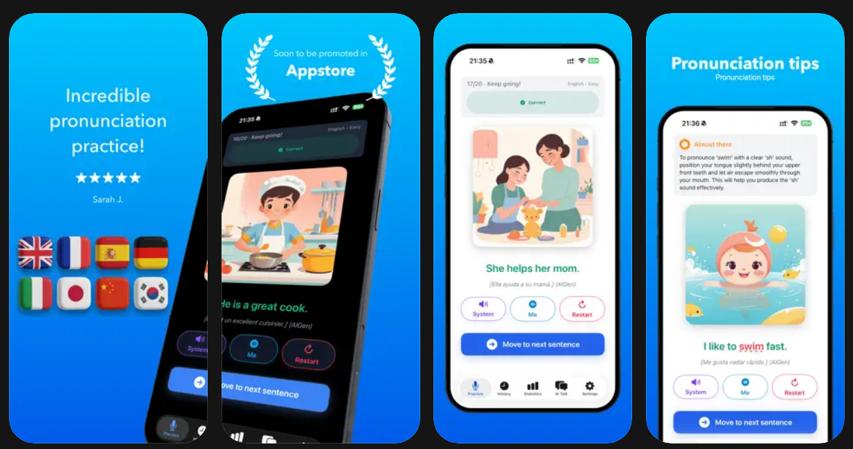Articulate app luyện phát âm tiếng Anh bằng AI