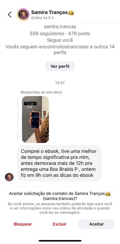 Depoimento aluna 3
