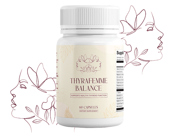 Thyrafemme Balance supplement bottle and box