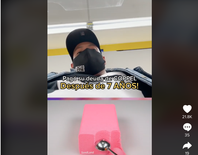 Influencer salda vieja deuda con Coppel, siete años después