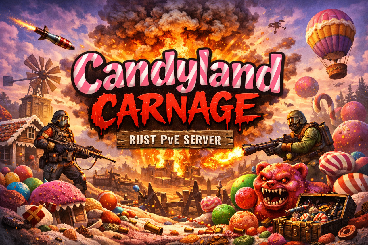 CANDYLAND CARNAGE/PVE/NOOB FRIENDLY /NO DECAY