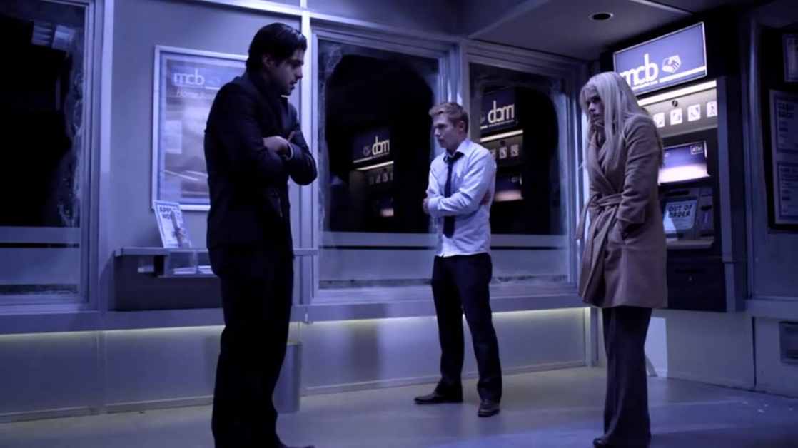 Josh Peck, Brian Geraghty, dan Alice Eve dalam film ATM (2012)