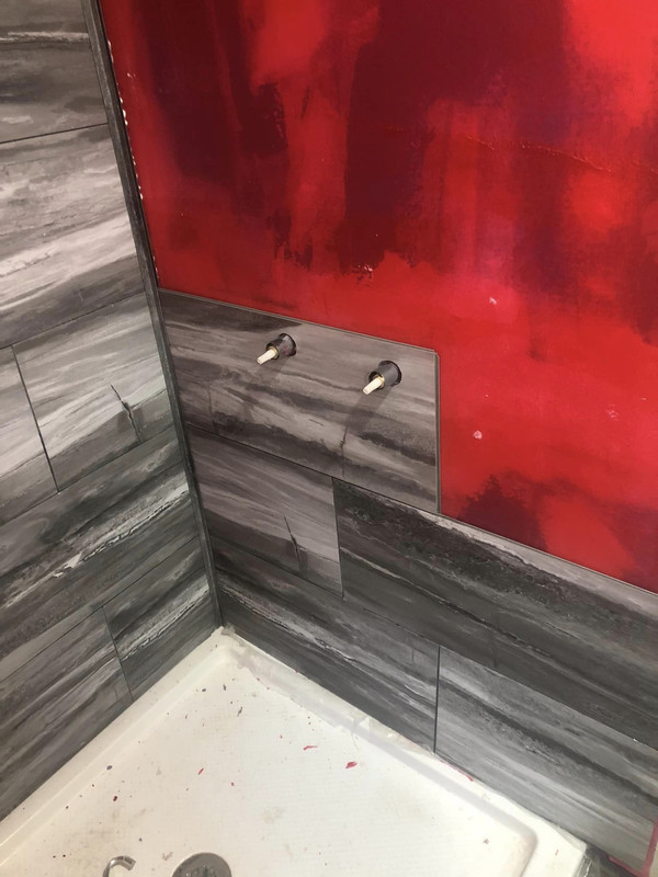 Shower right wall