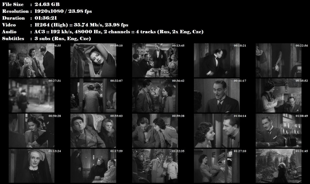 Zmizení staré dámy / The Lady Vanishes (1938)