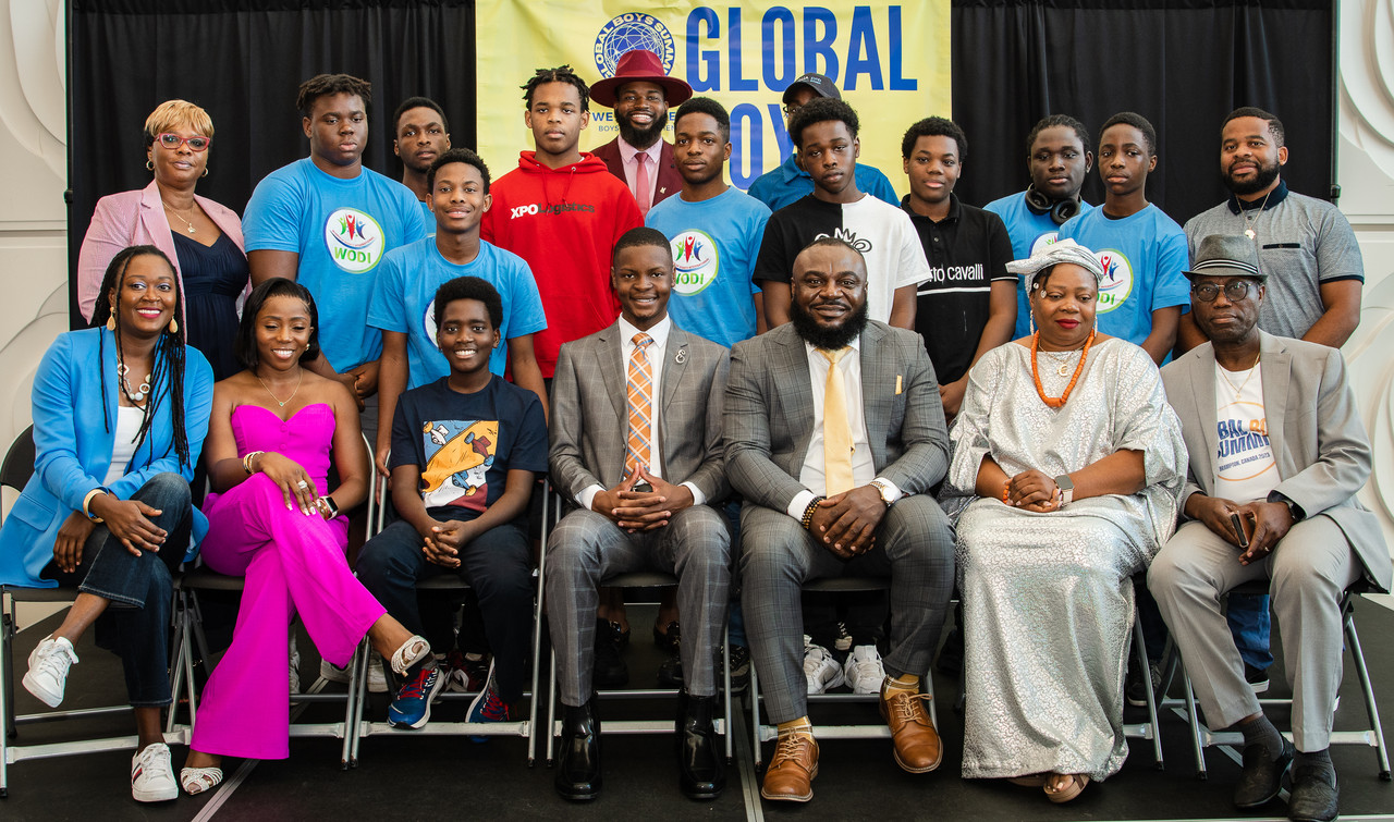 Global Boys Summit participants at a summit session in Brampton, Ontario