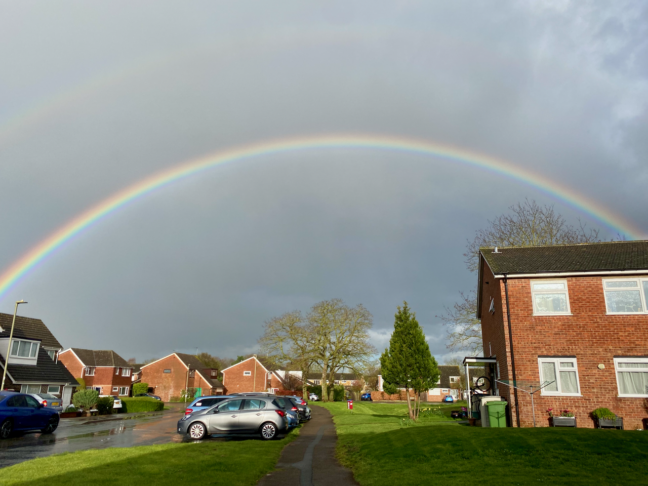 Rainbow over Lea Park, Thame