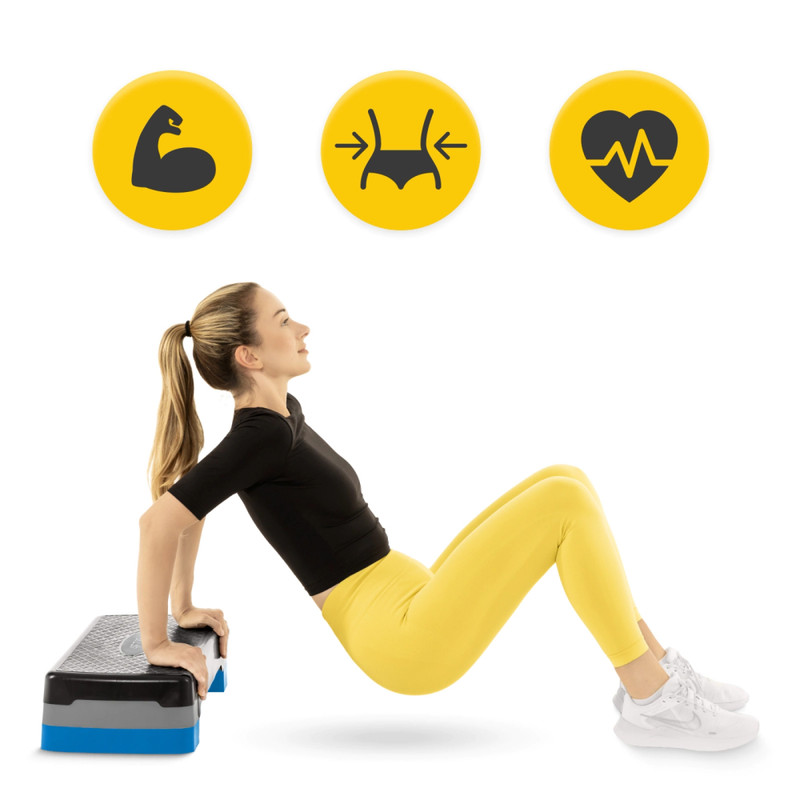 Stepper step do aerobiku 2-stopniowy do ćwiczeń