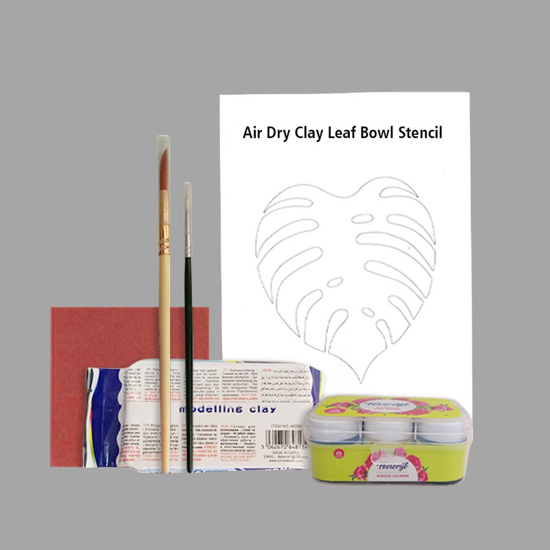 Penkraft Clay art Leaf bowl  DIY Kit with Free video tutorial
