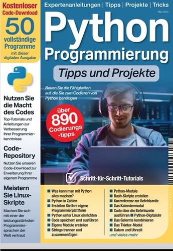 Python Programmierung Tipps und Projekte Magazin Mai 2024
