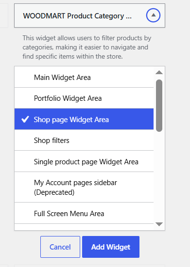 widgets