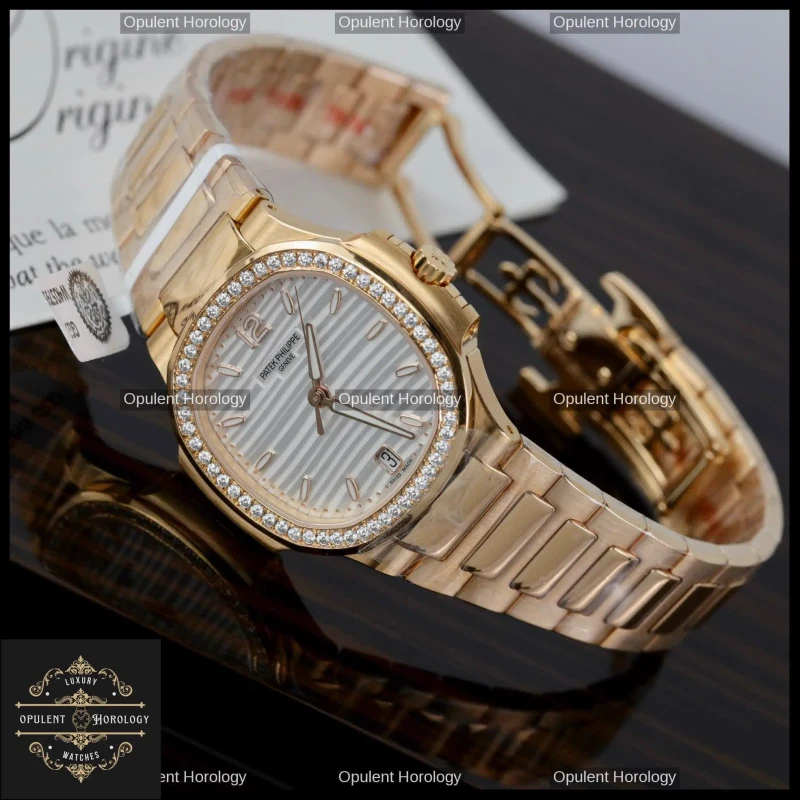 Patek Philippe Nautilus 7118 Women's Replica 18k Gold Plated 35mm Automatic