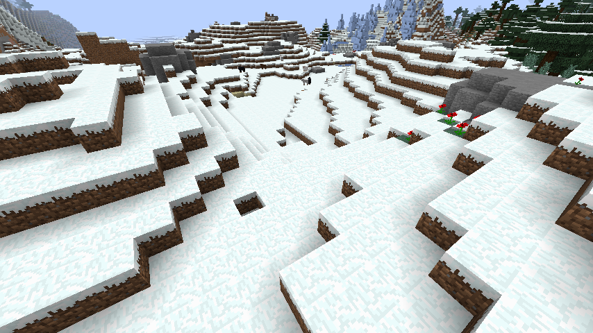 Snow Rocks Mountains