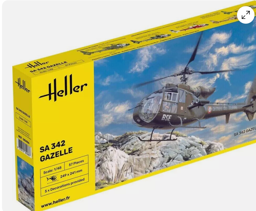 best Gazelle helo in 48/50 sc? fujimi or heller? - Aircraft Cold