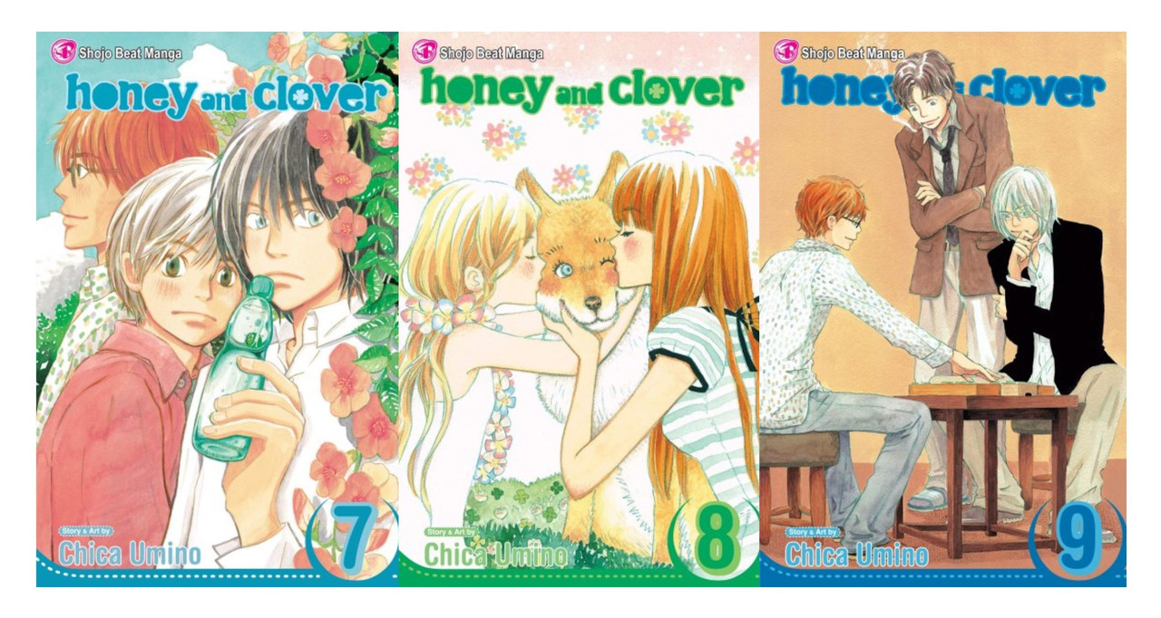 Honey And Clover English Manga Series By Chica Umino Set Of Book Volumes 7 9