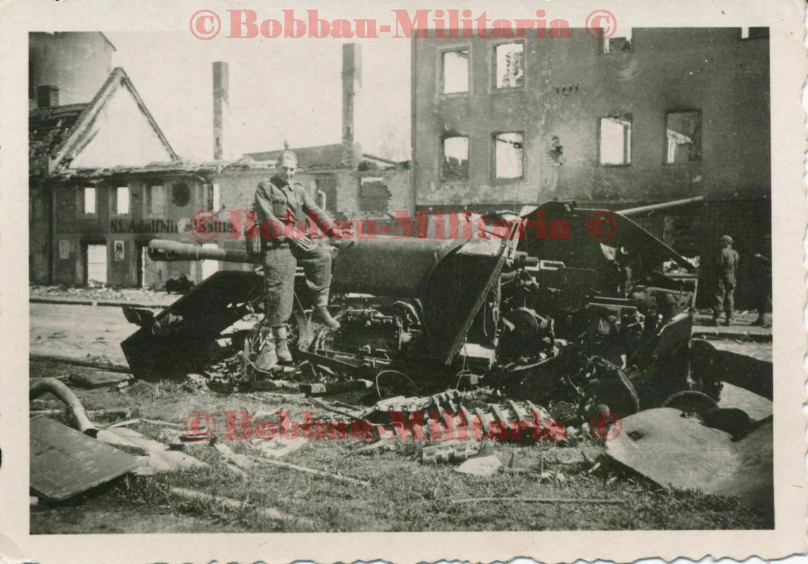 Reichsgebiet zerstörte russische SU76 Selbstfahrlafette Samochodnaja Ustanow